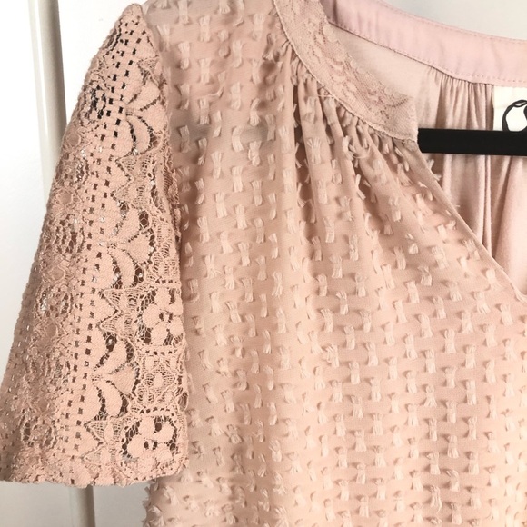 Anthropologie One September Cora Clip dot blouse S - Picture 8 of 17